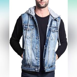 Victorious Rocker Denim Jean Vest Jacket